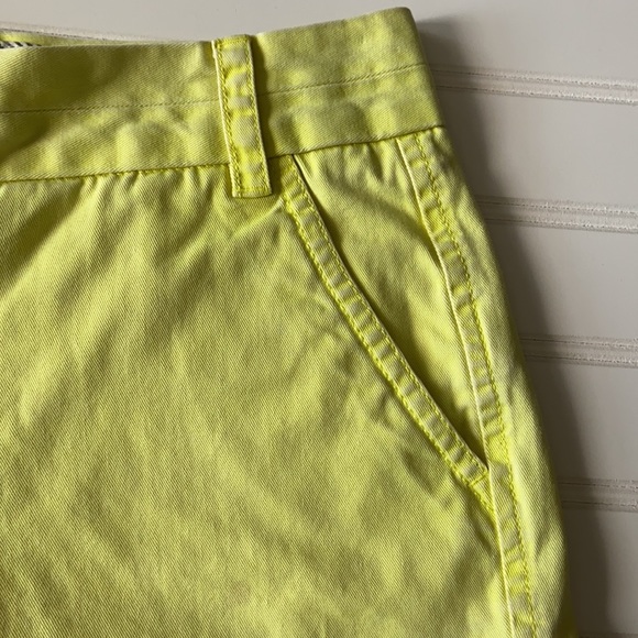 J. Crew Lime Green Chino Shorts Size 4 - Picture 3 of 5